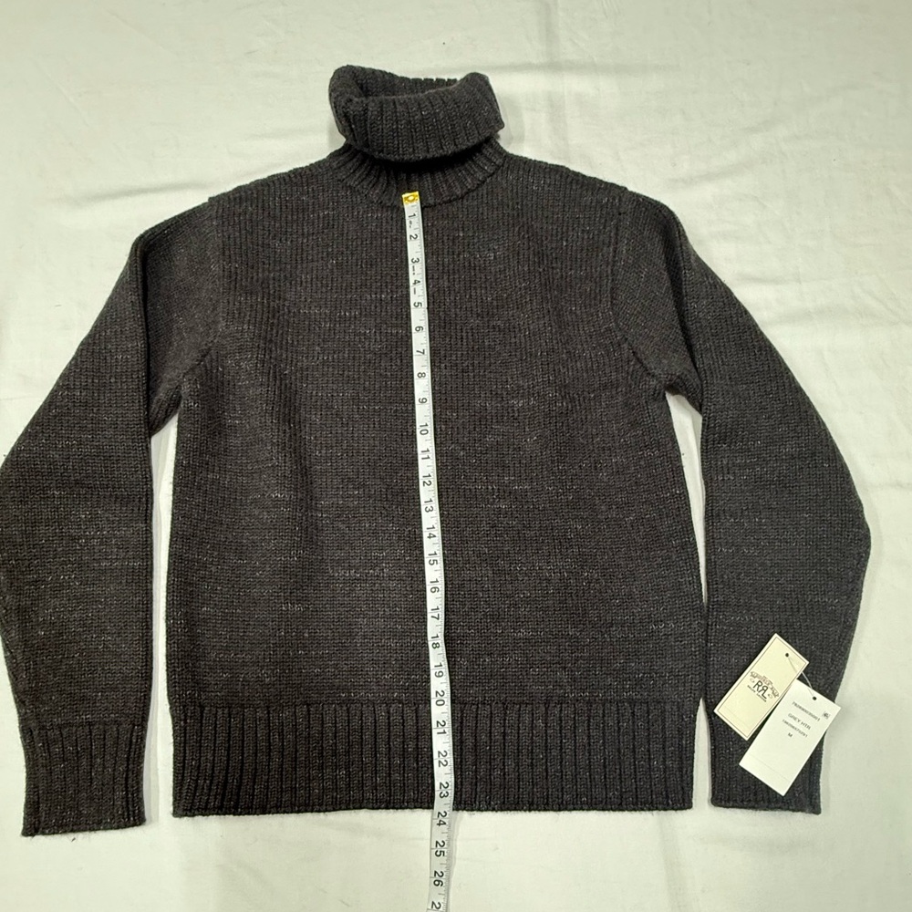 RRL Ralph Lauren 75% Wool 25% Cotton Turtleneck Sweater  Double RL Men's